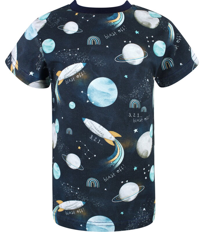 Chlapčenské tričko s krátkym rukávom Vesmír