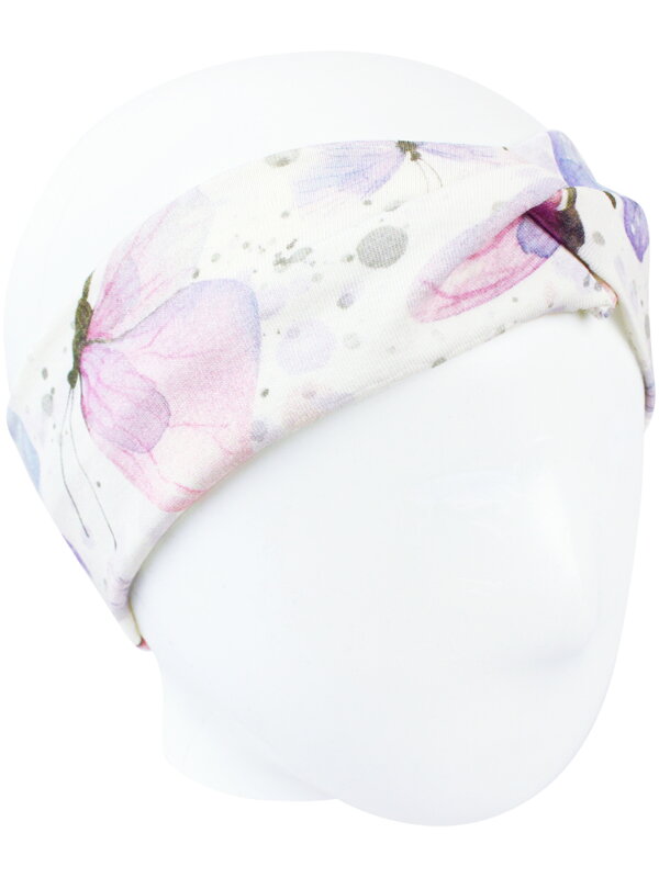 Dievčenská čelenka Fialové motýle