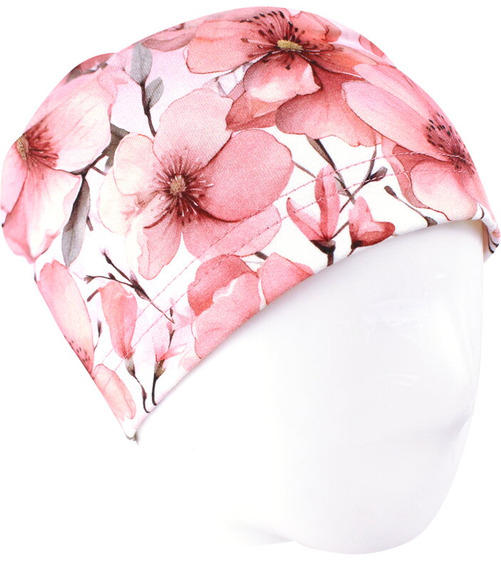 Dievčenská jarná/jesenná čiapka Kvety