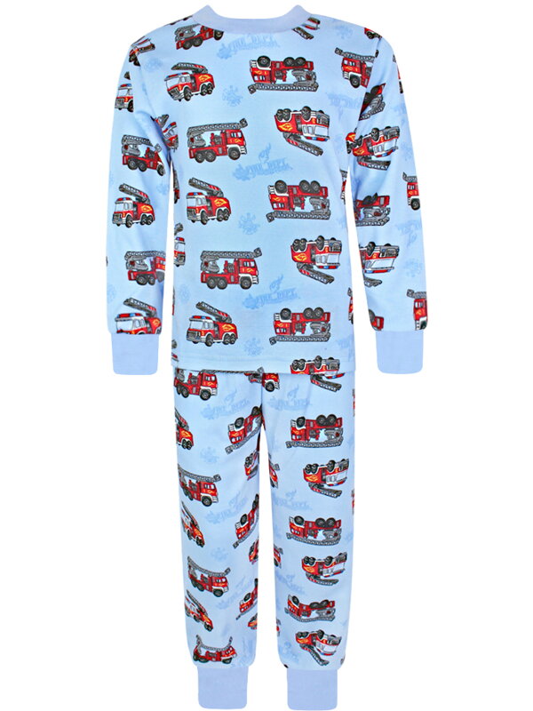 Rastúce chlapčenské pyžamo Hasiči s dlhým rukávom