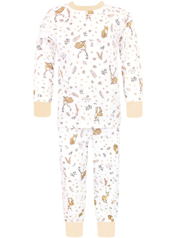 Rastúce dievčenské pyžamo s dlhým rukávom – Srnky