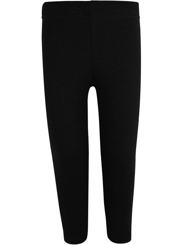 Detské zateplené legíny, čierne 