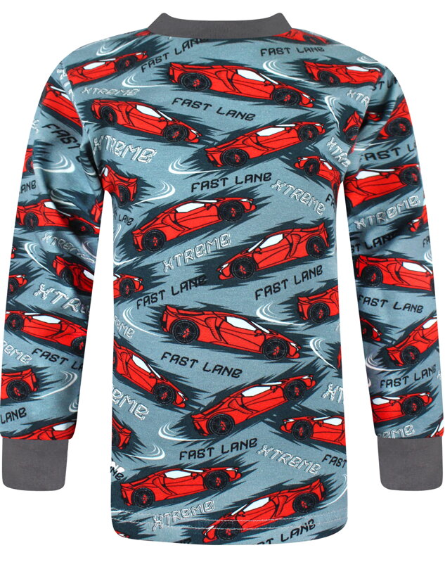 Chlapčenské tričko s dlhým rukávom Závodné autá