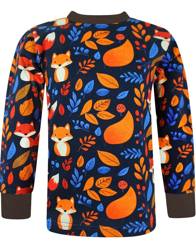 Detské tričko s dlhým rukávom Líšky