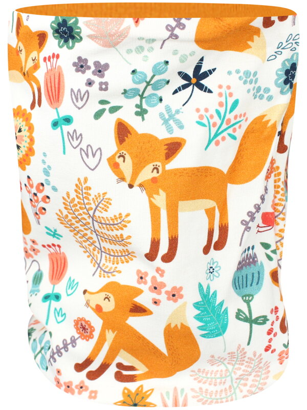 Dievčenský jarný/jesenný nákrčník Líšky na lúke