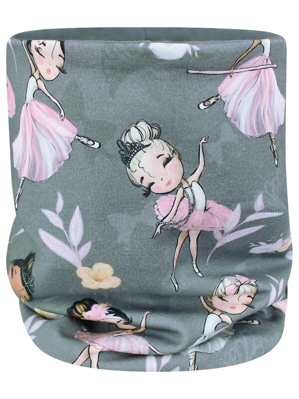 Dievčenský jarný/jesenný nákrčník Baleríny, šedý