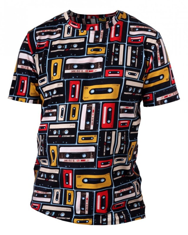 Jožánek Pánske tričko Marek, krátky rukáv, potlač kazety S