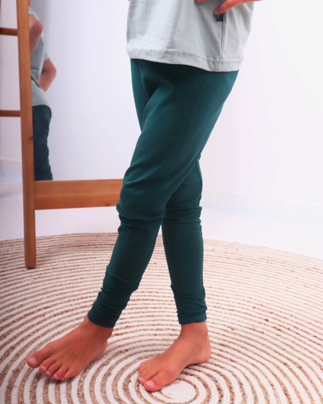 Legíny detské, tmavozelené