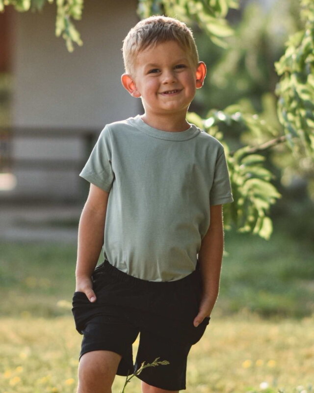 Jožánek Detské tričko, krátky rukáv, olivové 92 Jožánek Detské tričko, krátky rukáv, olivové 92